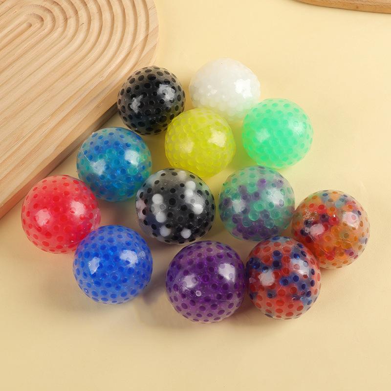 Squeeze 2Pc/Bag Vent Ball Soft Rubber Pinch Vibrant Multi-Colored Grape Ball Toy Stress Easing Party Favors Kids Birthday Party Supplies Gift