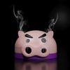 Zuowei Gate Mosquito Coil Box, Chubby Pig Incense Burner, Tray, Cute Home Desk Deco Mosquito Repellent 2-in-1 Decoration Crafts