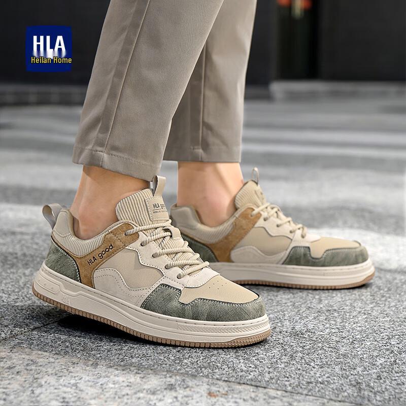 HLA Men's Retro Patchwork Casual Sneakers