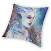 Mass Effect Liara T'Soni Square Pillowcase Polyester Linen Velvet Creative Zip Decor Room Cushion Cover Wholesale 18"