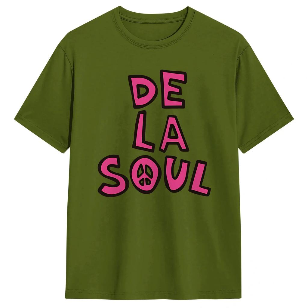 Hip Hop De La Soul TShirt Summer 100 Cotton TShirts For Unisex Harajuku Casual Tshirt Short Sleeves Vintage Top Tees