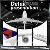 16cm for B747 Delta Airplane Static Model Metal Miniature Scale Aircraft Reception Area Ornament Suitable for Gift Giving