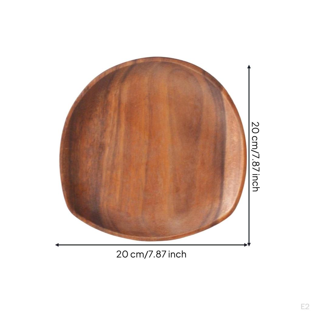 Versatile Wooden Serving Tray | Smooth Polished Surface, Acacia Wood Tray, for Tabletop Styling