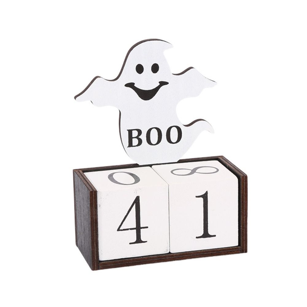 Pumpkin Ghost Castle Halloween Advent Calendar Spooky Wooden  Calendar Ornaments  Haunted House