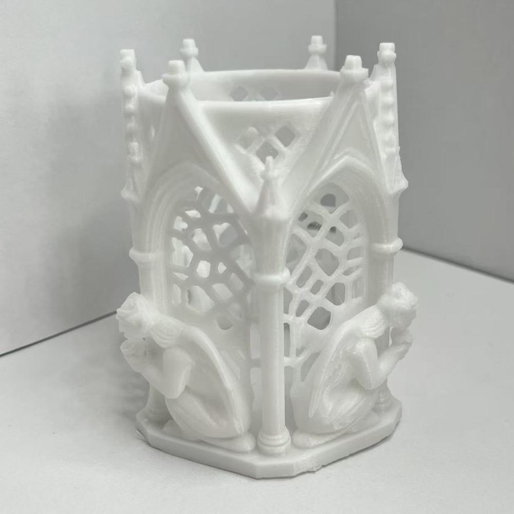 

Vintage 3D Printed Pen Holder Unique Storage Decor Cool Art Church Storage Box Living Room