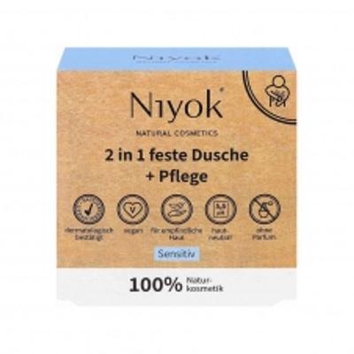 Nyok 2-in-1 Festes Körperwaschstück Sensitiv 80g