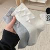 Bow-tie Socks for Girls, Lolita Mary Jane Solid-colored Mid-top Cotton Socks, Versatile for Spring and Autumn
