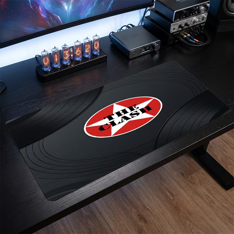 The Clash Print Large Mouse Pad Smooth Surface Anti?Slip Desk Mat For Gaming Office Laptop Decoration