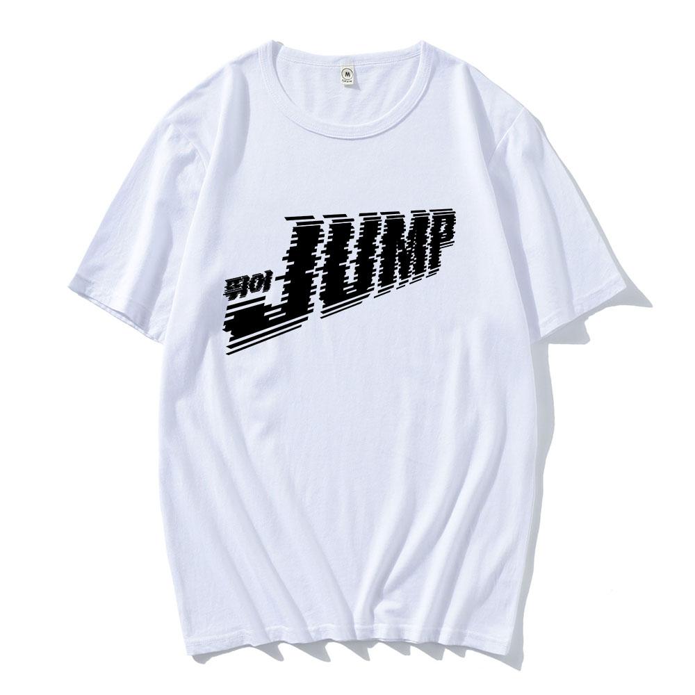 Skoč Jednobarevné tričko Módní Dívčí Kapelní trička Unisex Streetwear Ležérní Volné Krátký Rukáv Bavlněná Trička