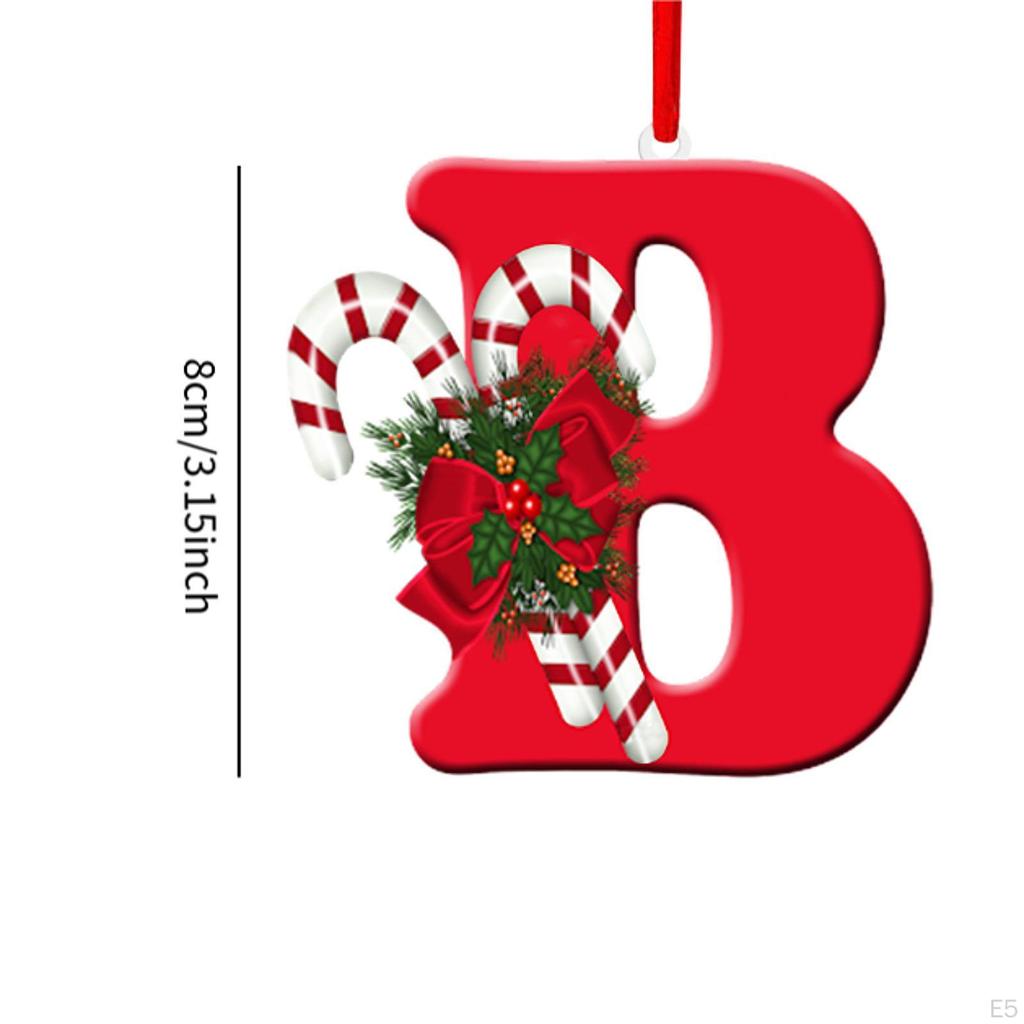 Alphabet-Christbaumschmuck für Feiertagsdekoration und Feiern