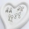 4Pairs Heart and Butterfly Earrings Stylish Drop Earrings Earwear for Women Girl