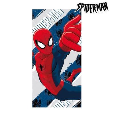 Beach Towel - Spiderman - 70 X 140 Cm - Natural Cotton - Washable - Rectangular