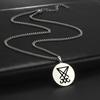 Sigil Of Lucifer Pendant Necklace Stainless Steel Seal Of Satan Satanic 2026 New Fashion  Amulet Necklace Jewelry for Women