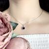 Silver Pendant with Nano Sapphire (2033103)