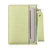 Ultra-thin PU card holder female Korean version of the zipper coin purse multi-card slot simple fashion compact card holder anti-degaussing