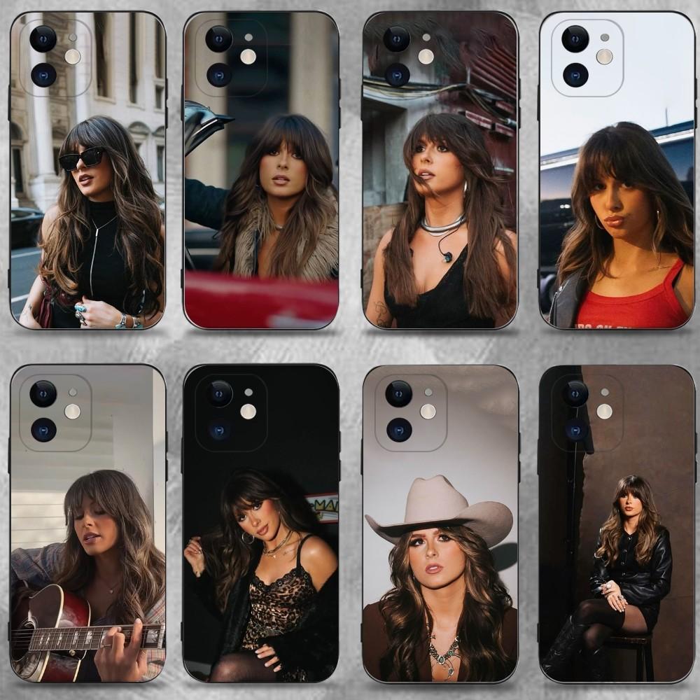 Ella Singer Langley Phone Case For iPhone 16,15,14,13,12,11 Plus,Pro Max,XS,X,XR,SE,Mini,8,7,Soft Silicone Black Cover