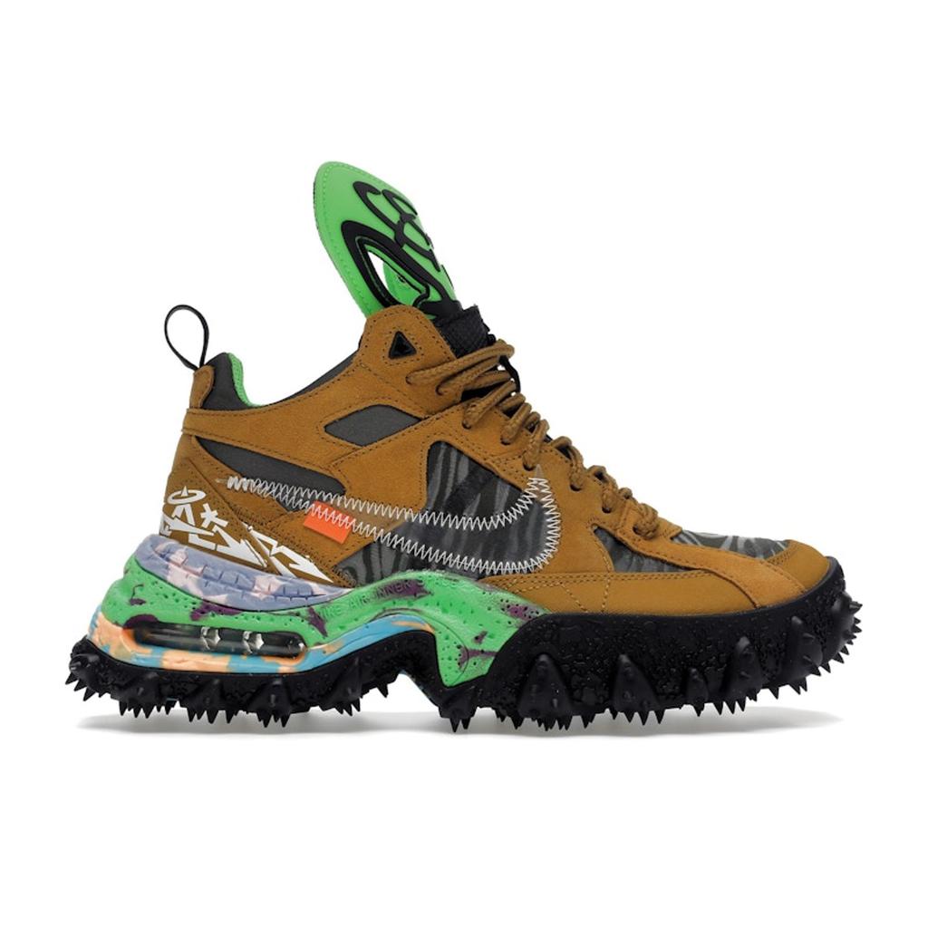 Off-White x Nike Air Terra Forma Wheat Men Sneakers Tan Black Green-Strike DQ1615-700