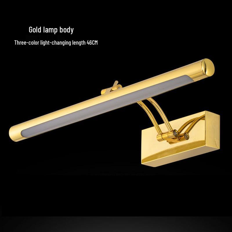 Minimalist LED Anti-fog Vanity Light for Bathroom & Makeup Mirror, Drill-free Installation