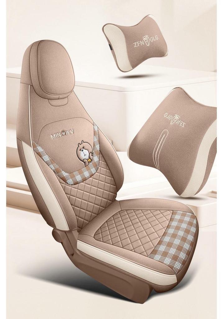 2026 Fifth Gen Wuling Hongguang MiniEV Car Seat Cover - All-Season Fabric, 205km Range.