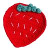 Hand Knitted Fruit Coasters Handmade Coaster, Crochet Watermelon Orange Strawberry Kiwi Cherry Small Wool Mats for Coffee Cups Cup Mat, Heat