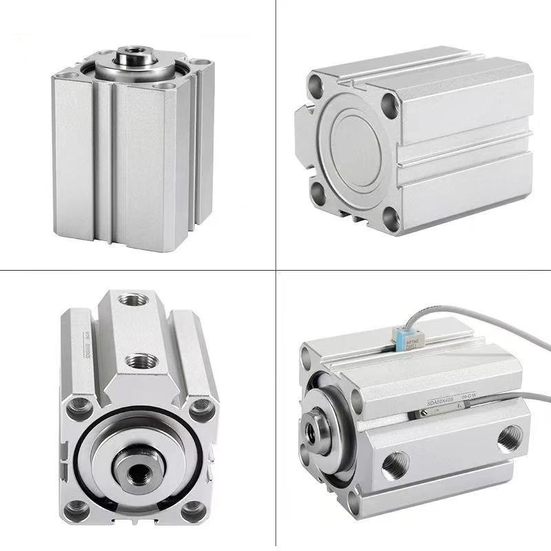 SDA Thin Cylinder Small Pneumatic 20/25/32/40/50/63/80X10X15X30X60 Cylinder Collection