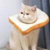 Adjustable Toast Bread Elizabethan Collar For Cats And Dogs, Cute Cartoon Design
