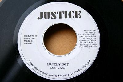 7inch Record JOHN HOLT - Lonely Boy NONE Justice Jamaica Reggae, Ska & Dub Used