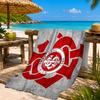 Always Fight Spirit Printed Microfiber Beach Towel, Soft And Absorbent, Quick-Dry, Ideal for Summer Travel, Beach Essential, Swimming Pool