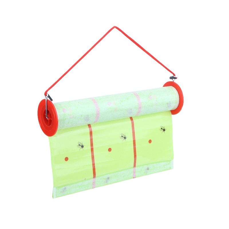 Sticky Fly Trap Roll Strong Adhesive Non-Toxic Hanging Fly Catcher Paper Odor Free for School Canteen Food Shop Pest Control