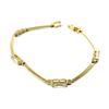 Les Trésors De Lily [E2226] - Gold Plated Bracelet 'Ariane' White Gold - 18 Cm 3 Mm