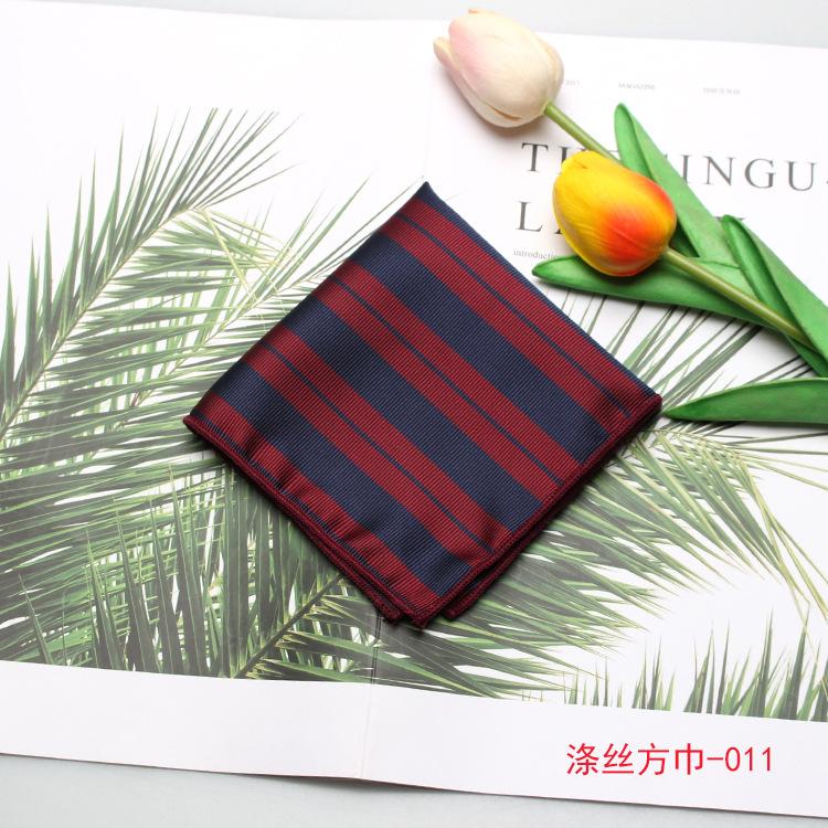 Men'S Suit Pocket Towel, Wedding Best Man Wedding Host Burgundy Striped Polka Dot Square Towel