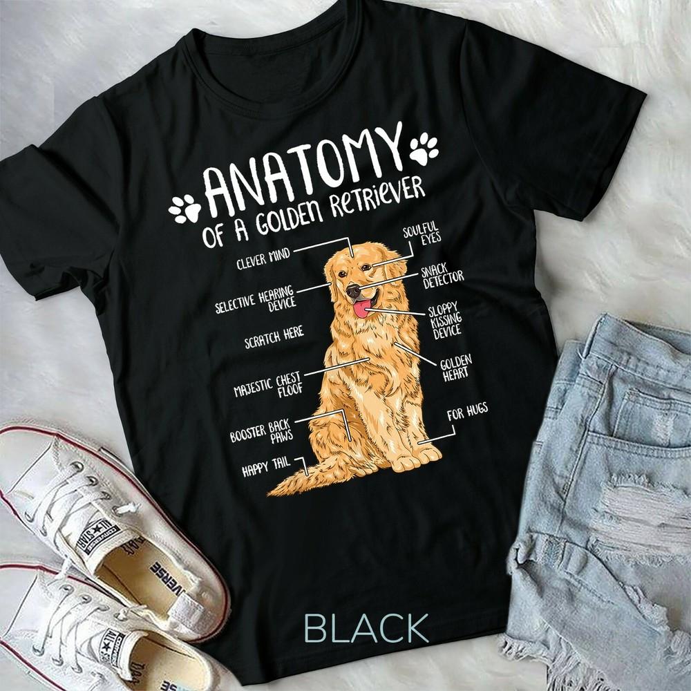 Funny Anatomy Golden Retriever Dog Lover Gift Unisex Form T-Shirt Unisex T-Shirt XXXL