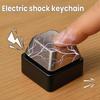 1/2 st Elektrisk Stöt Knapp Nyckelring Bärbar Ofarlig Stöt Tangentbord Leksak Nyckelring Hängande Dekoration Practical Joke Rekvisita Gag Present