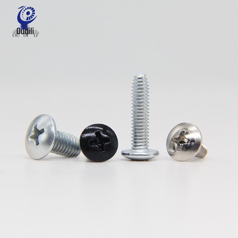 Hardened M4 Triangular Thread Phillips Self-Tapping Mushroom Head Wood Screw