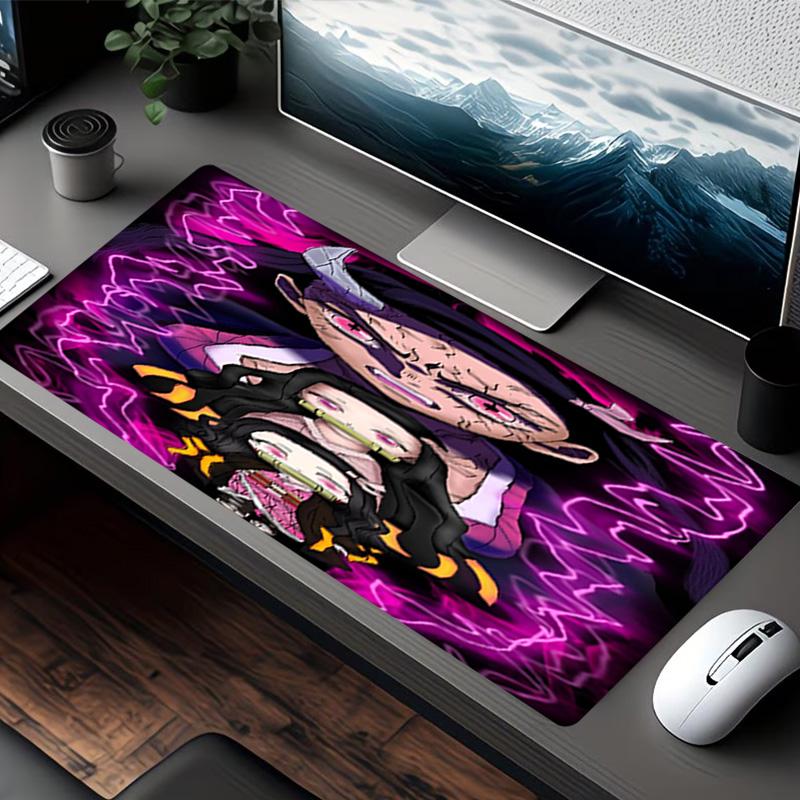 Demon Slayer Print Mouse Pad, for Keyboard Pad Laptop PC Mat for Office Home Use, Desk Decor, Perfect Birthday Gift for Gamers