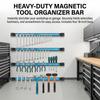 Magnetischer Werkzeughalter 12/18 Zoll Starker Magnetstreifen für Metallwerkzeuge Garage Werkstatt Aufbewahrungs-Organizer Mit Befestigungsmaterial