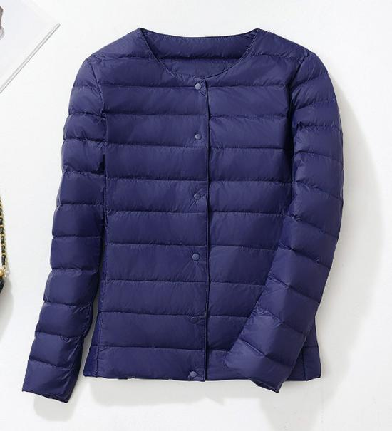 Women's Slim Fit Lightweight Down Jacket - 2023 Autumn/Winter Short Hooded Fashion Coat