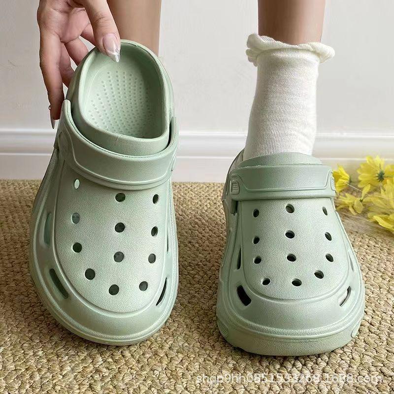 EVA Closed-Toe Non-Slip Beach Sandals: Cute Summer Shoes for Men & Women, Thick Sole, Ideal for Nurses