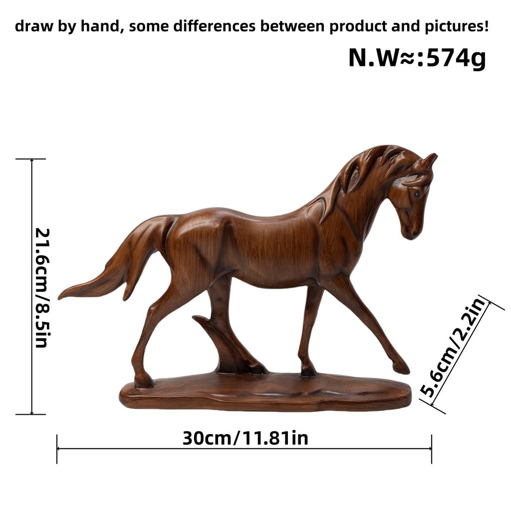 European-style Colorful Graffiti Water Transfer Horse Success Resin Crafts Ornaments Living Room Top Entrance Wine Cabinet Decoration Supplies Home