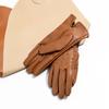 Womens PU Leather Full Finger Gloves With Rivets Punk Style Stage Performance Accessory