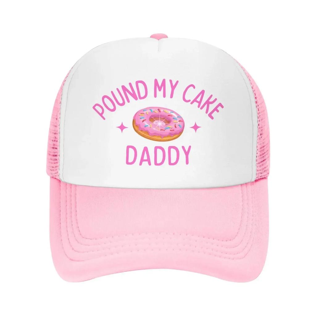 Pound My Cake Cappello da Papà Cappelli a Rete per Compleanno Cappellino da Trucker Unisex da Donna Cappellini da Baseball alla Moda