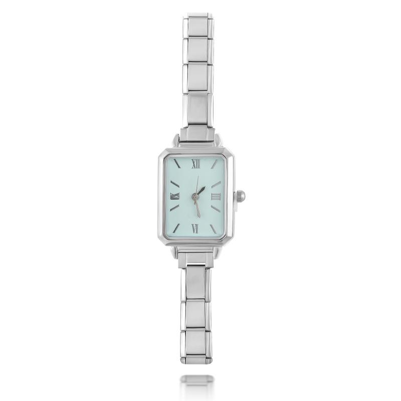 Y2K 9MM Width Italian Charm Round and Square Simple Elastic Watch Bracelets Bangle For Friend Wife Birthday Gift DIY Jewelry