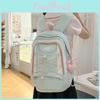 Nylon Teenagers Student Backpack With Waterresistant Features For Girl Daily Use