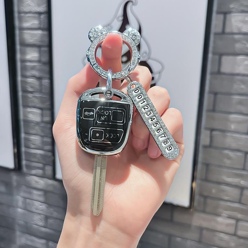 Tpu Car Remote Key Case Cover Protect Shell Fob For Toyota Land Crusier Fj Cruise Camry Corolla Rav4 Prado Yaris Carina Avensis