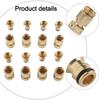 Brass Connector Set As Picture Brass Quick Connect Outdoor Use Solid Brass Construction Versatile Applications