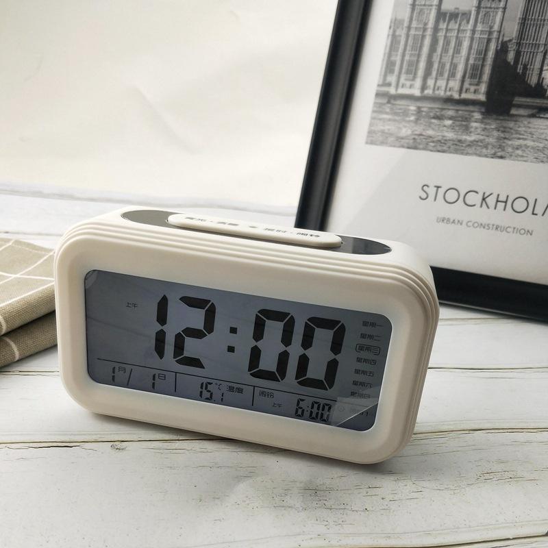 New Electronic Clock Multi Function Chinese Newspaper Smart Clock Luminous Electronic Clock Student Rest Alarm Clock