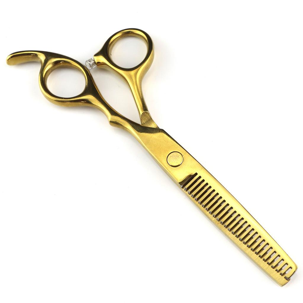 6,0 Zoll Mittelklasse Haarschere, Haarschere, Flachschere, Pony-Schere, Zackenschere, Dünnschnitt Weiße Schrauben 6H