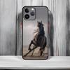 Frisianhorse Black Horse Art Phone Case Black Matte Thin Phone Case For iPhone17 16 15 14 13 ProMax