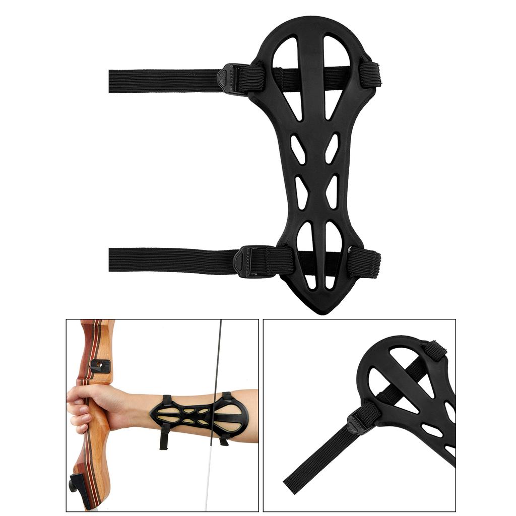 Buy Archery Arm Guard 2 Adjustable Straps Hunting Forearm Protect Gear