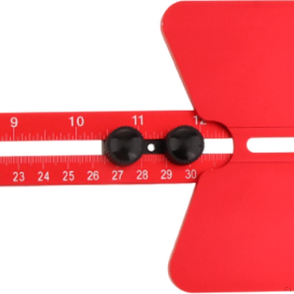 Router Milling Groove Bracket Circle Cutting Jig, Metric Inch, Aluminum Alloy Removable